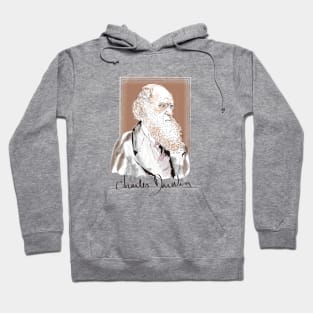 Portrait of Charles Darwin Hoodie